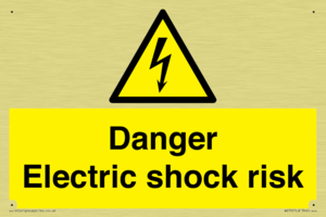 Danger Electric shock risk